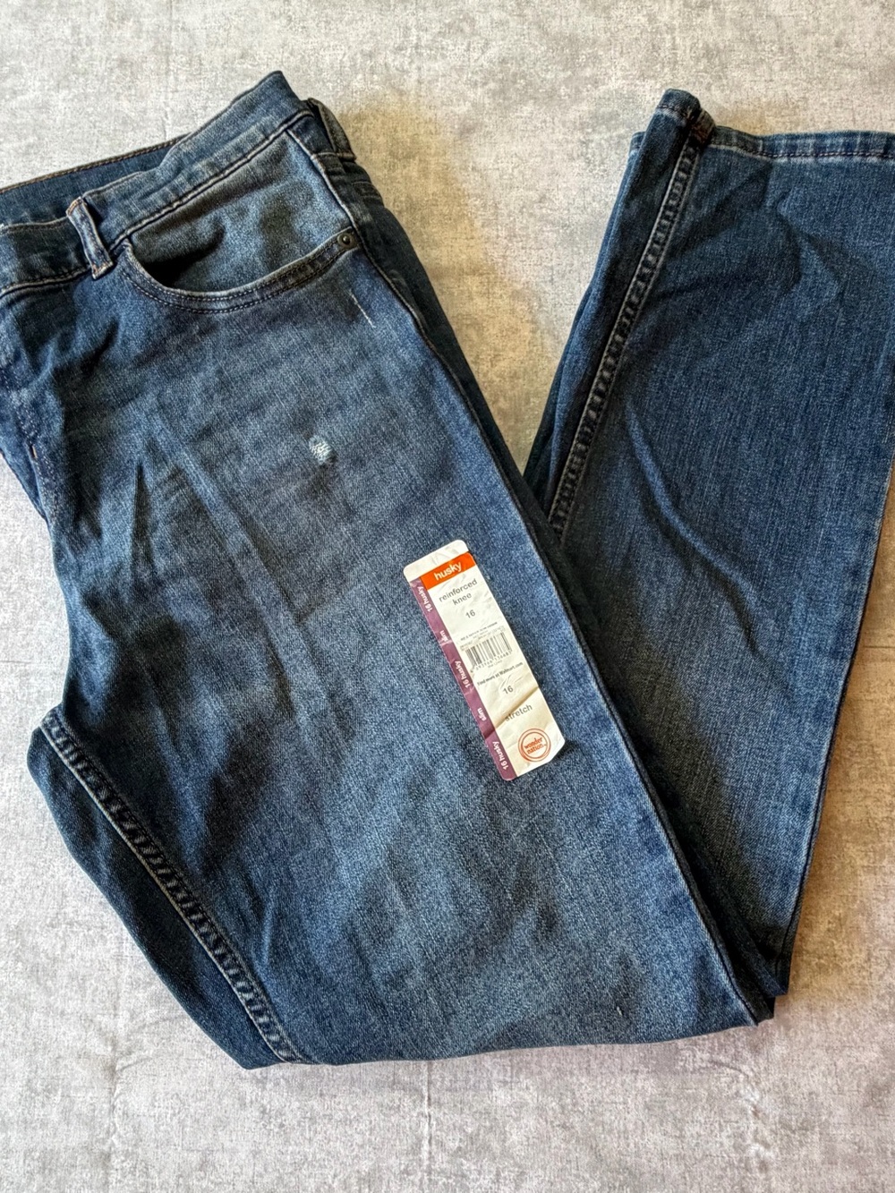 Wonder Nation Boys Blue Jeans Slim Size 16 Husky NWT